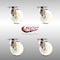 Service Caster 4 Inch 316SS Nylon Wheel Swivel Top Plate Caster Set SCC-SS31620S414-NYS-4 - alternate 1